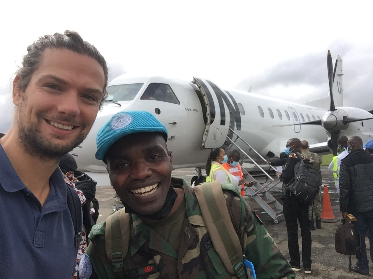 Taking a UN flight to Bunia in Ituri